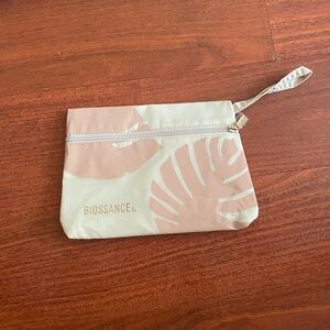 Biossance Pink Flora Beauty Bag